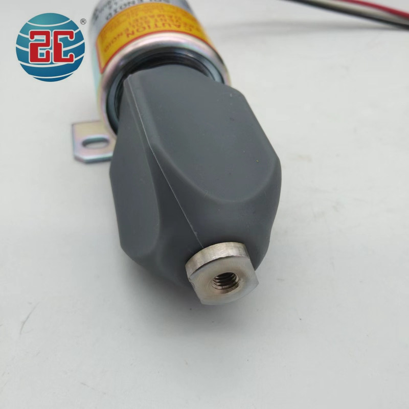 SA-4876-12 1751ES-12E6ULB5S8 Ekskavatör Motoru için Durdurma Solenoid Valfı 12V 3 Telli