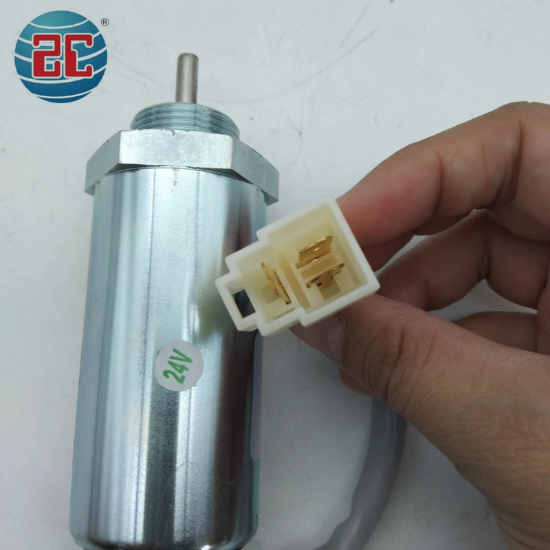 897209-1152 HITACHI MV2-40 EX40 SK75 4LE1 4LE2 için Ekskavatör Durdurma Solenoid Valfı