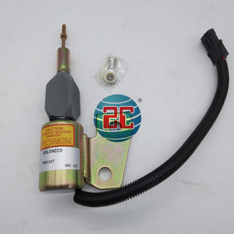 3991167 Durdurma Solenoid Valfı Ekskavatör Cummins 4BT 4BT3.3 4BT 3.9 4B3.9-C motor parçalarına uyar