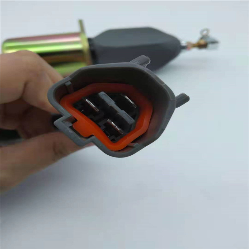 1751ES-12A3UC12B1S Stop Solenoid Valf R60-5 YANMAR 4TNE-94 Gri Fiş için Fit