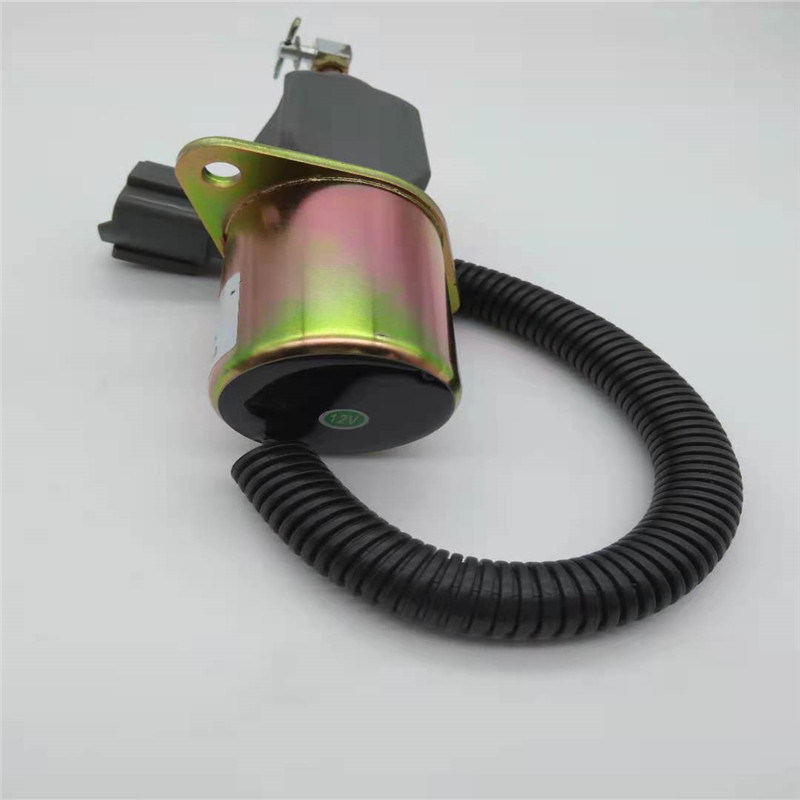 1751ES-12A3UC12B1S Stop Solenoid Valf R60-5 YANMAR 4TNE-94 Gri Fiş için Fit