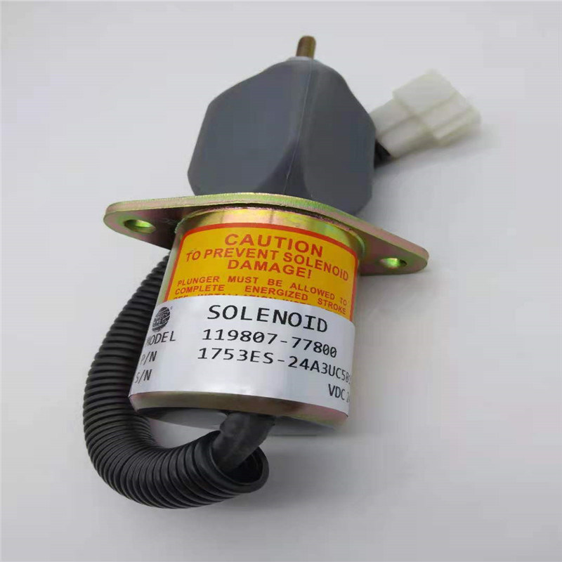 1753ES-24A3UC5B1S1/119807-77800 Stop Solenoid Vana YANMAR 4TNE98/94/C88 için Fit