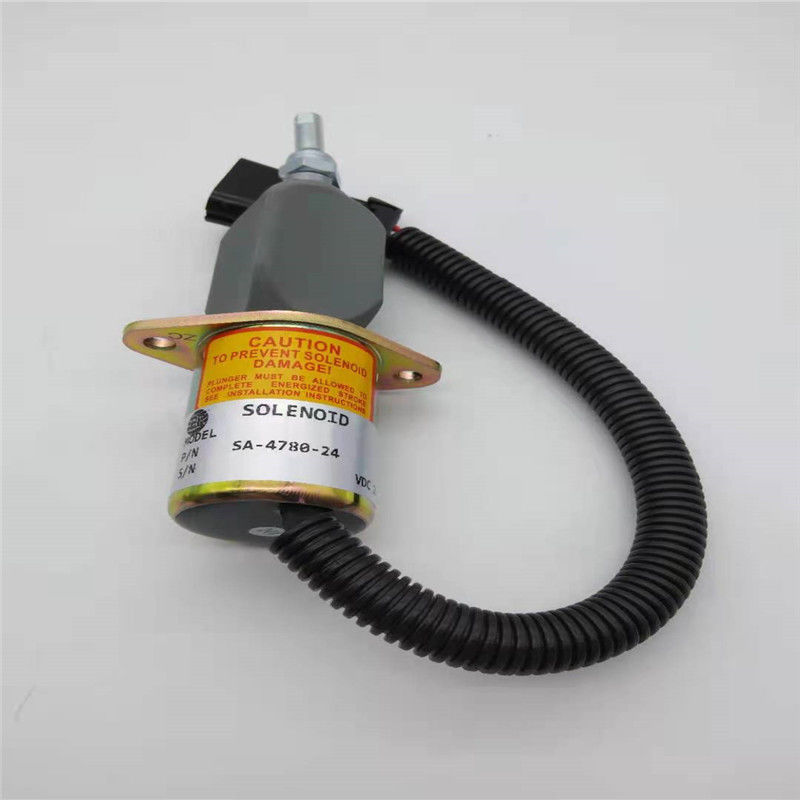 SA-4780-24 Woodword Motor Parçasına Uygun Durdurma Solenoid Valfı 24V Siyah Fiş