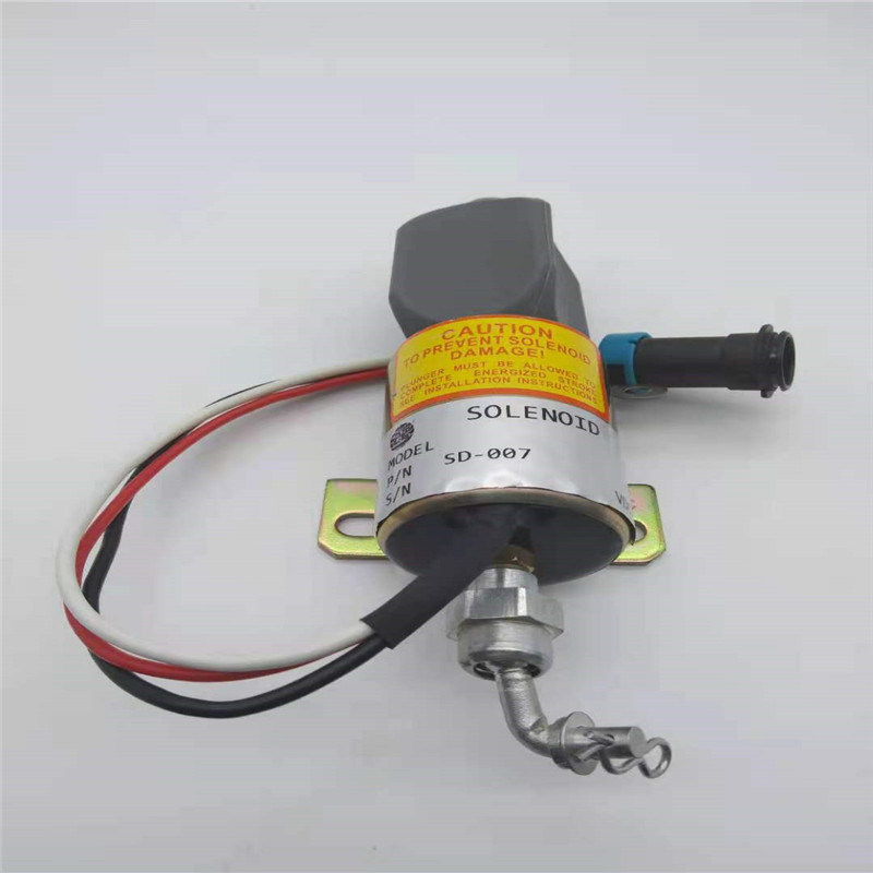 Kubota ShangChai Motor Yükleyici Ekskavatör için Uygun Durdurma Solenoid Valfı SD-007