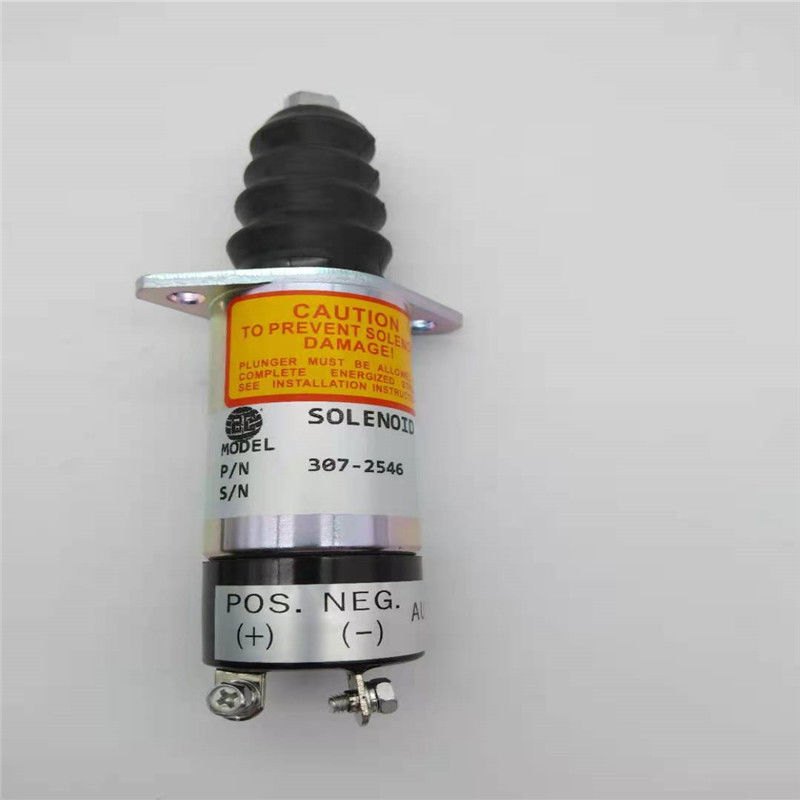 307-2546 Woodword Motor 24V Ekskavatör Yedek Parça için Fit Durdurma Solenoid Valfı