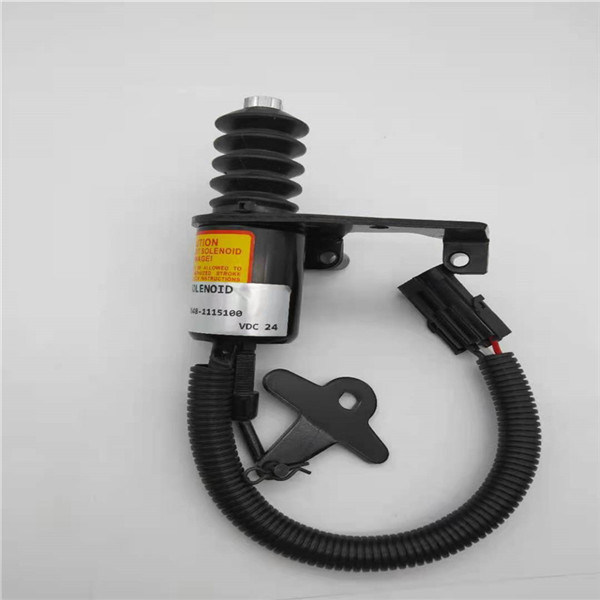 B7648-1115100 YUCHAI Motor Ekskavatör Parçaları 24V İçin Uygun Durdurma Solenoid Valfı