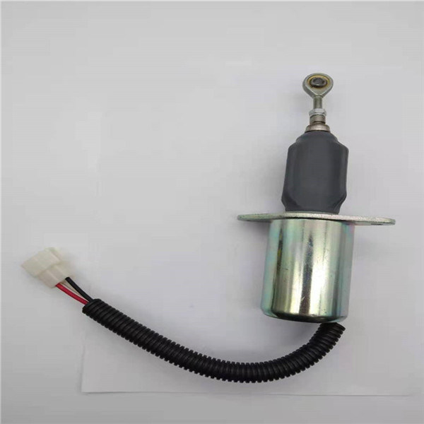 3935650 Cummins 6CT Ekskavatör Motor Parçaları İçin Üçgen Fiş Durdurma Solenoid Valfı Fit