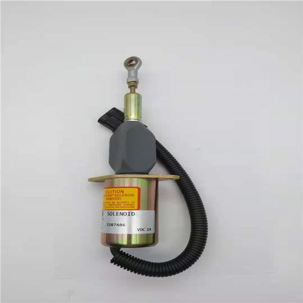3287406 Durdurma Solenoid Valfı, Cummins Motoru İçin Uygun 24V Tekerlekli yükleyici Ekskavatör