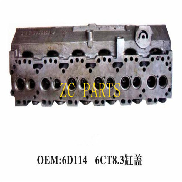 6CT 6D114 8.3 Cummins Silindir Kafası 3936153 Komatsu PC300-8 için Fit