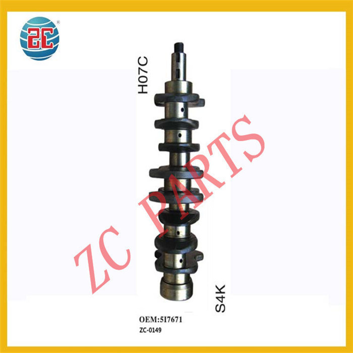 4W3989 517671 Dizel Motor Krank Mili Dövme Çelik S4K CAT E312B E120B için Fit
