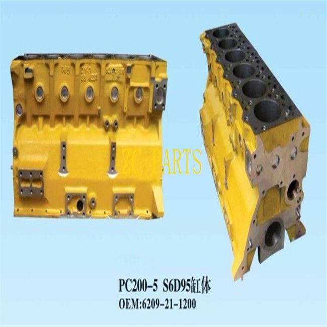 6D95 Motor Silindir Bloğu 6209-21-1200 6209-21-1100 PC200-5 için Fit